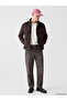 Esvab • Modern & Distinctive Relax Fit Stand Collar Suede Men's Coat - 2