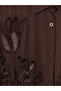 Two Mt Shop Quality Lcw Modest Brown Embroidered Women's Shirt Tunic - 6