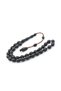 Systematic Beyzi Cut Ankle Length Black Fiber Prayer Beads - 2