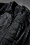 Men's Black Dragon Bomber Leather Jacket - 8