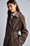 Regular Fit Belted Double-Breasted Long Trench Coat H3947Ax26Au - 3