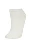 Women's Silvery 7-Piece Cotton Booties Socks C6415Axns - 6
