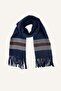 Tasseled Plaid Patterned Scarf for Boys I4700A826Wn