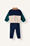 Color Blocked Stand Collar Fleece 2-Piece Set for Baby Boy I4305A526Wn - 5