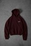 Men's Burgundy Relic Patch Detail Oversize Hoodie - 4