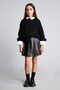 Pleated Faux Leather Skirt for Girls I1163A826Wn - 2