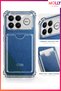 Transparent Silicone Case with Reinforced Corners and Card Pocket for Poco F8 Ultra - 2