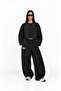 Kadın Ekstra Bol ve Kalın Basic Sweatpant - 2