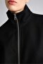 Warm Balloon Fit Zippered Cashmere Coat H1521Ax26Au - 4