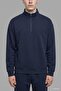 Boxy Fit High Collar Scuba Fabric Long Sleeve Sweatshirt E9363Ax26Au - 5