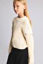 Crew Neck Ribbed Sleeve Detailed Basic Sweater for Girls I6229A826Wn