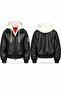 Men's Hooded Removable Leather Coat - 4