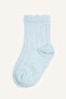 Seamless 3-Piece Cotton Long Socks for Baby Girl I5368A5Ns - 2