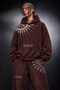 Men's Burgundy Mantra Special Washed Oversize Hoodie - 2