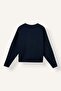 Oversize Crew Neck New York Printed Modal Sweatshirt H4698Ax26Au - 2