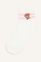 Striped and Character Detailed 3-Piece Cotton Socks for Girls I0340A8Ns - 3
