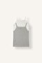 100% Cotton 2-Piece Thin Strap Basic Undershirt with Bow Detail for Girls I3732A826Au