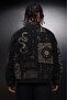 Men's Black Serpent Codex Boxy Fit Jacket - 4