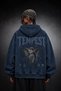 Men's Navy Blue Tempest Special Washed Oversize Hoodie - 2