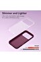 For iPhone 18 Pro Max Case, Ultra-Thin Liquid Silicone Cover Burgundy,6.3", Lightweight, - 3