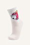 Super 1 Set of Figure Patterned 3-Piece Cotton Socks for Girls I0341A8Ns - 2