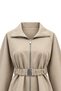 Drawstring Belted Cap Beige - 3