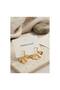 316L Steel Gold Color Fan Model Earrings Tj-Bkp12045 - 2