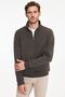 Men's Brown Standard Fit Regular Cut Fleece Lined Bato Collar Cotton Sweatshirt - 3