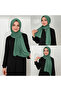 Women's Hijab Sandy Practical Ready-To-Wear Hijab Shawl Mint Green - 2