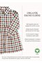 Organic Cotton Plaid Winter Girls Dress - 5