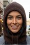 Women's Lace-Up Hooded Knitwear Balaklava Winter Neck Warmer Beanie