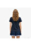 Linear Women's Navy Blue T-Shirt - 2