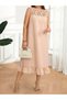 Rochie midi, bej - 5XL - 7