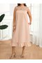 Rochie midi, bej - 5XL - 6