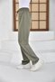 Oversize Straight-Legged Sweatpants with Two-Strained Waistbands and Elastic Waist - 3