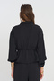 Women's Zippered, Laced Waist, Flowy Solid Color Jacket - 5