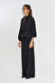 Women's Zippered, Laced Waist, Flowy Solid Color Jacket - 2