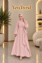 Side Tie Crepe Dress