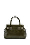 Women's Faux Leather Green Shoulder Bag - 3