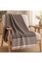 N Nevora 170X210 cm Tufted Zigzag Patterned Multi-Purpose Sofa Cover and Sofa Shawl - 5