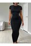 Rochie maxi, negru - 4