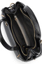 Women's Faux Leather Black Shoulder Bag - 5