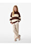 Long Sleeve Crew Neck Striped Sweater