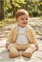 Baby Set with Teddy Bear Figure, 100% Cotton