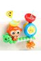 Interactive Baby Bath Toys for Toddlers,Suction Cup Wall Spin Toys with Frog and Monkey Design,Multicolor