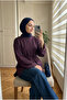 Women's Modal Fabric Elegant Tunic with Tie Detail 70 cm - 2