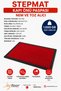 Moisture Absorber Dust Catcher Mud Scraper Pvc Base and Pvc Edged Velour Red Carpet Door Mat - 2