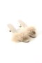 Satin Short Heeled Feathered Bridal and Engagement Slippers - 5