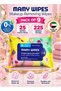 Pack of 9 All-in-One Makeup Removing Wipes for Daily Facial Care, 225 Pre-Moistened Face Wipes Total, 25 Wipes per Pack, Removes Makeup, Cleanses and Soothes, 0% Alcohol, Parabens and Sulfa