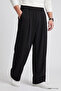 Black Comfortable Fit Men's Palazzo Trousers - 82199 - 3